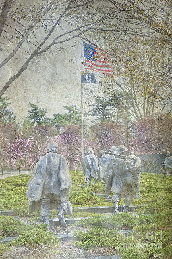 Korean Veterans Memorial Vertical Photograph by David Zanzinger