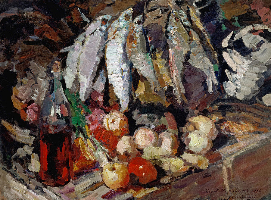 Korovin Fishes, 1916 Painting by Granger