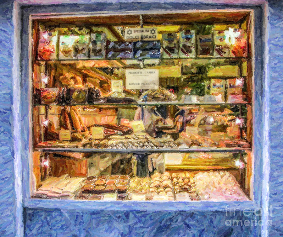 Kosher Bakery and Grocery Volpe Digital Art by Liz Leyden