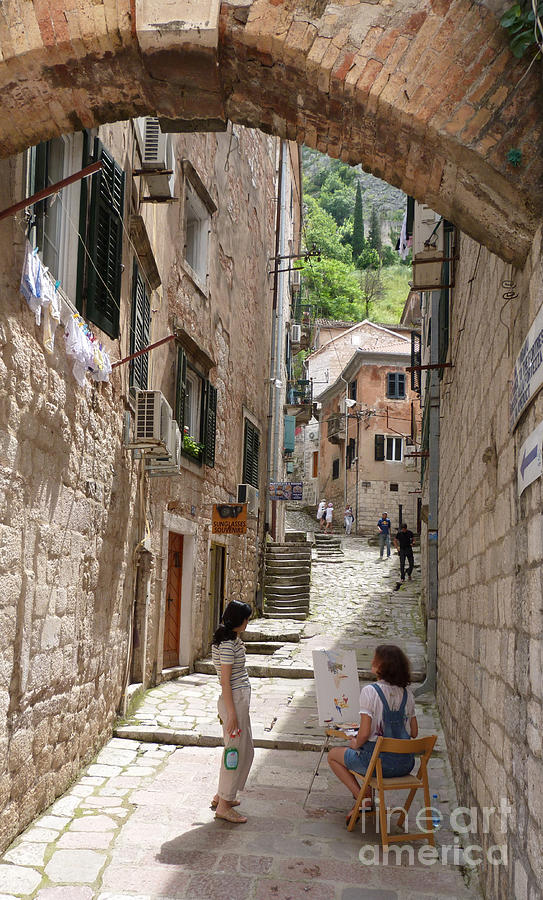 Kotor Old Town Pathway Photograph by Phil Banks
