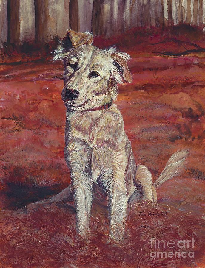 Dog Painting - Koukla by Tom Blodgett Jr
