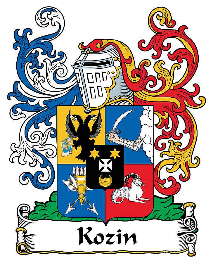 Kozin Coat Of Arms Russian Digital Art By Heraldry Pixels