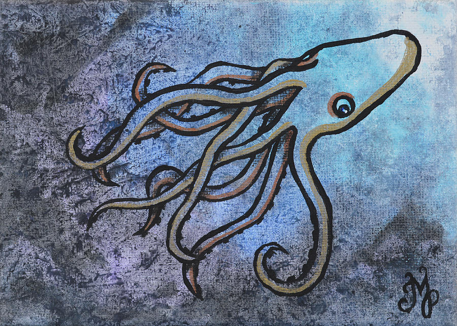 Kraken Painting by Meganne Peck