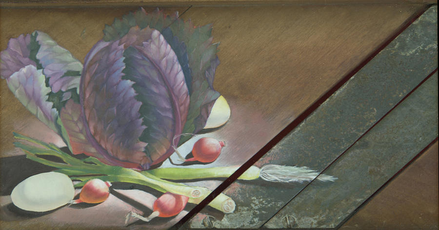 Onion Painting - Kraut Cutter by Doreta Y Boyd