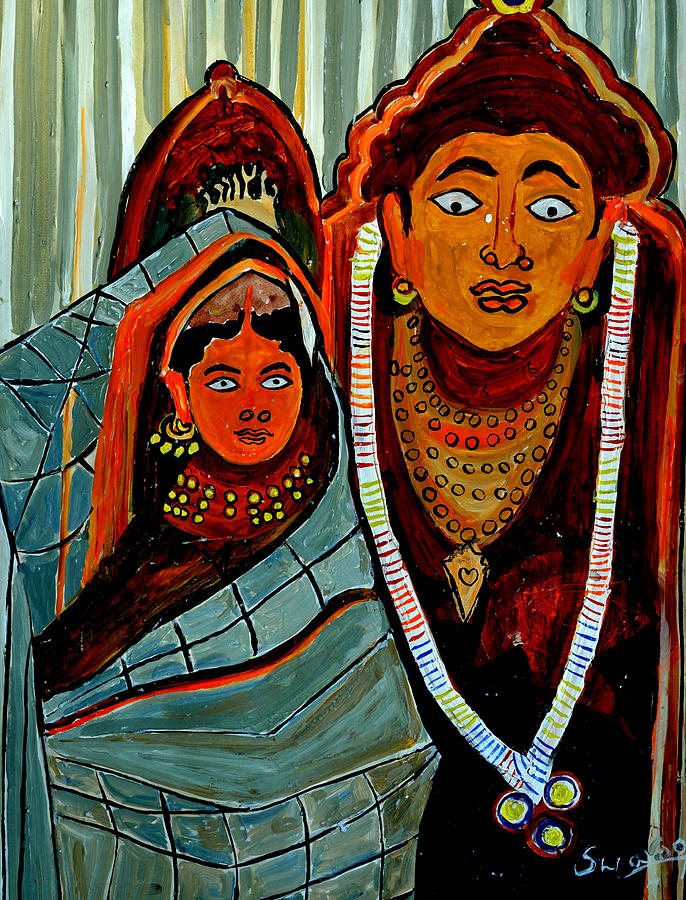 Krishna and Radha Painting by Anand Swaroop Manchiraju