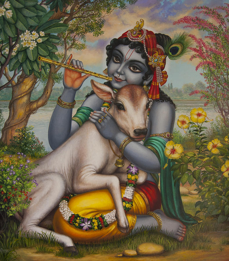 Krishna Gopal Painting by Vrindavan Das