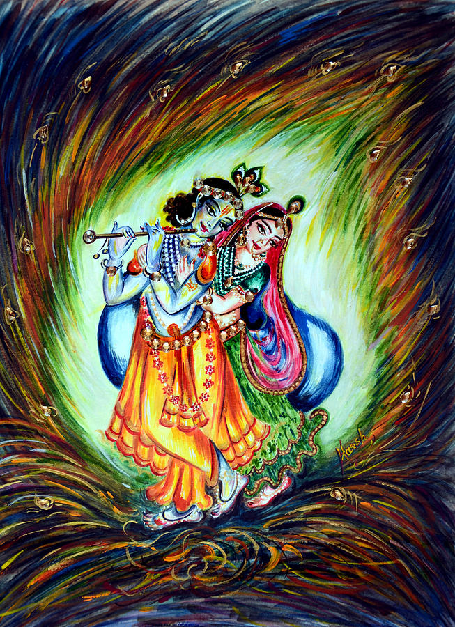 Krishna Painting by Harsh Malik