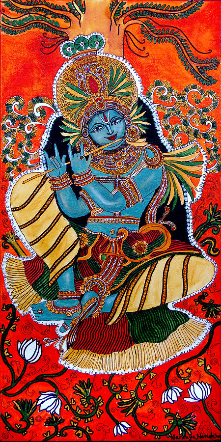 Krishna Painting by Saranya Haridasan