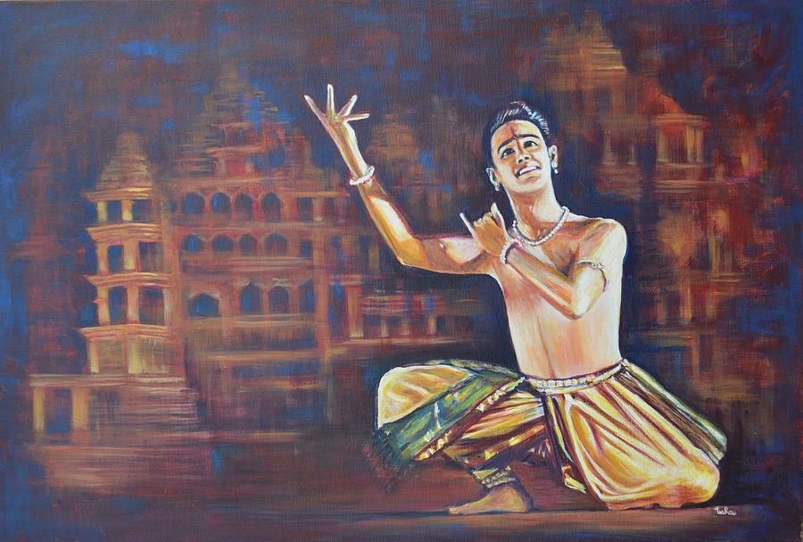 Krishnaa Nee Begane Ba Ro Painting by Usha Shantharam