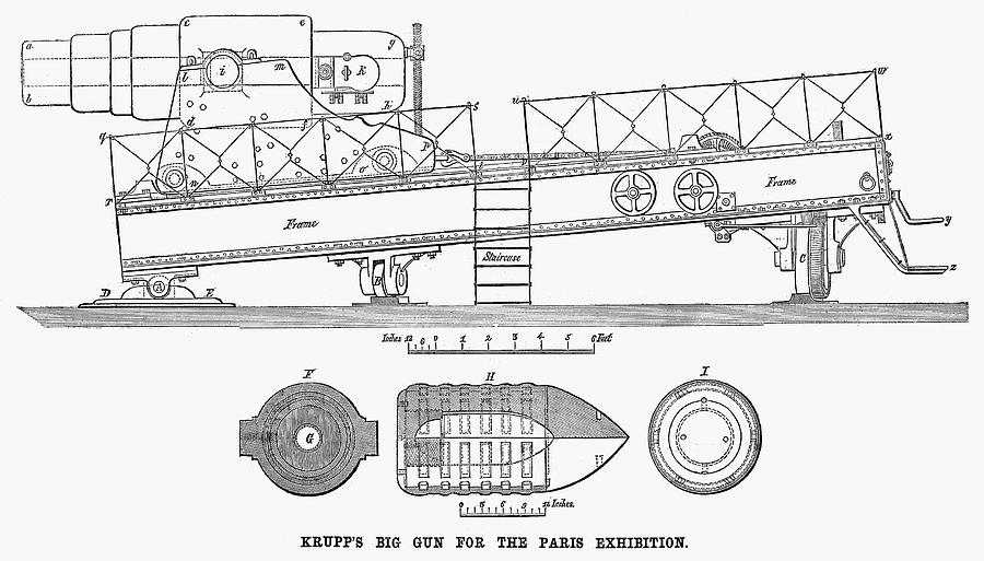 Krupp Cannon, 1867 by Granger