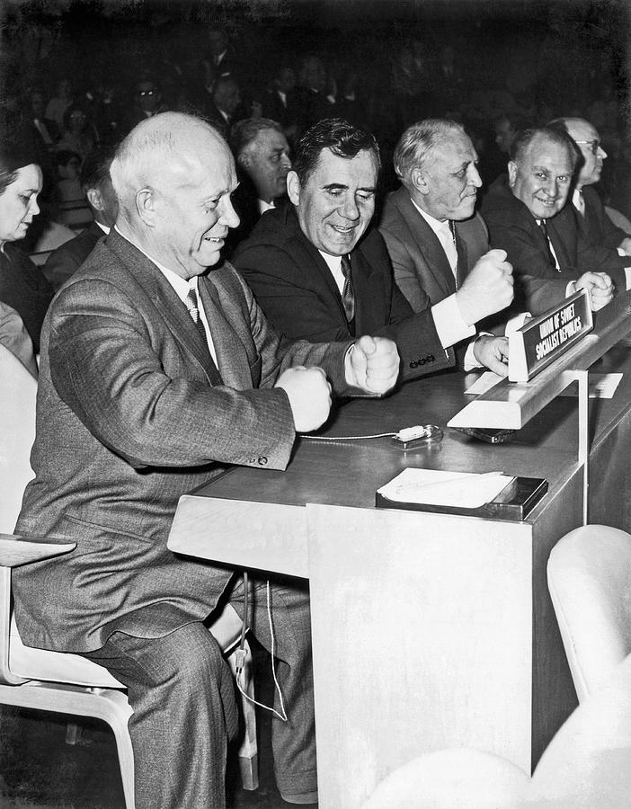 Krushchev At United Nations Photograph by Underwood Archives