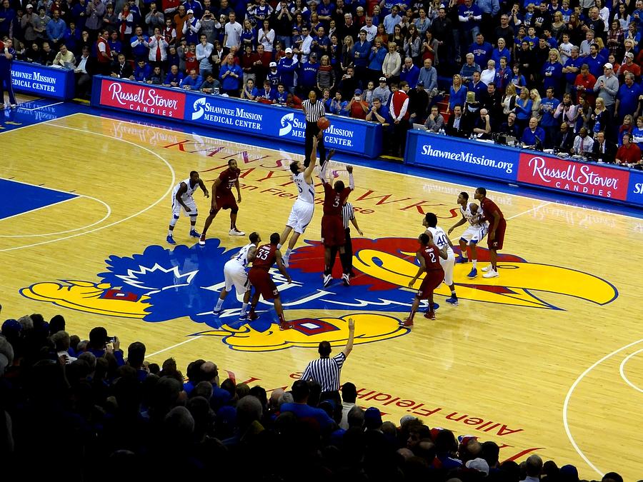 KU Tip Off Photograph by Keith Stokes