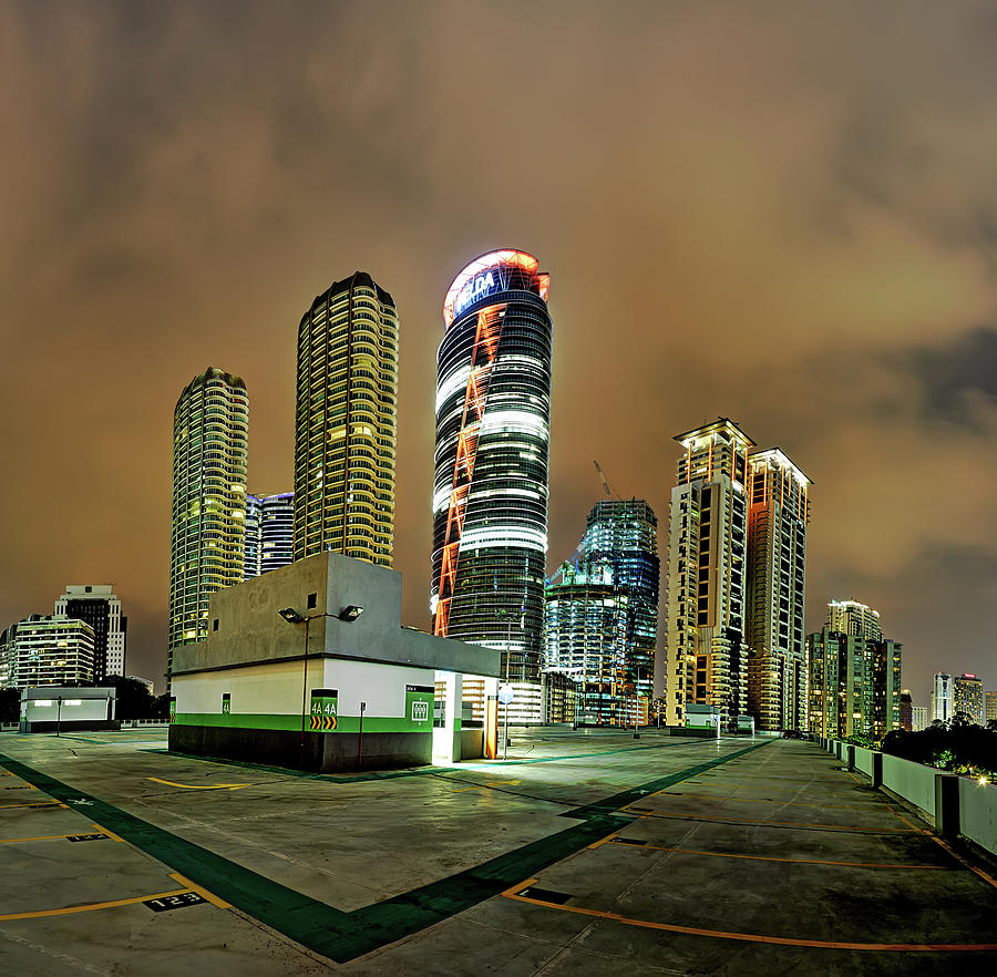 Kuala Lumpur Building At Night Photograph by Tuah Roslan