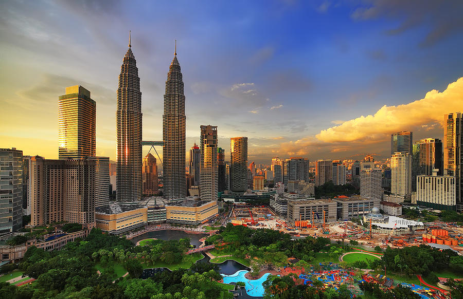 Kuala Lumpur city centre sunset view Photograph by Fakrul Jamil Photography