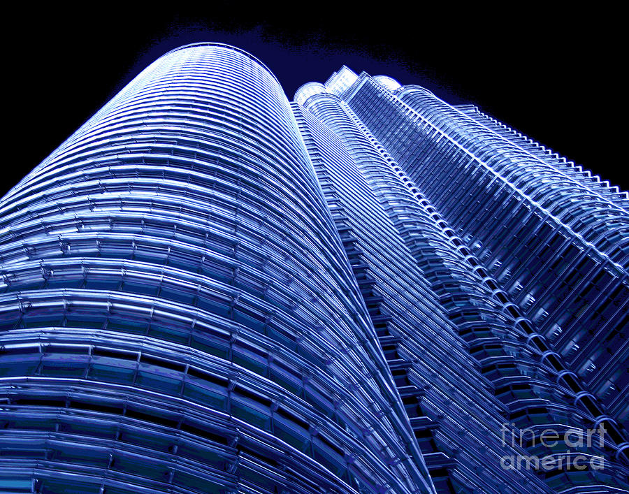 Kuala Lumpur Lights Photograph by Larry Oskin