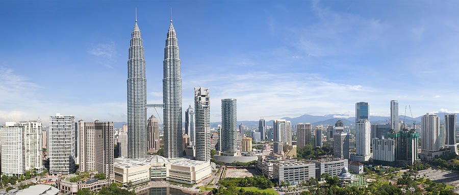 Kuala Lumpur Skyline Panorama Photograph by Georgeclerk
