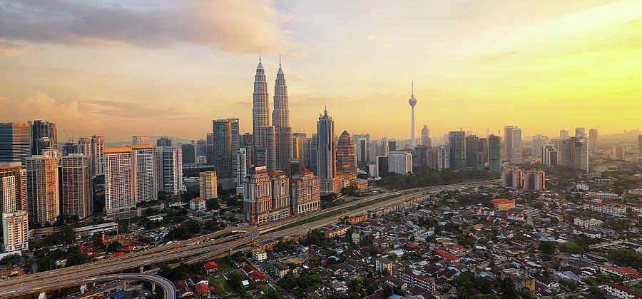 Kuala Lumpur Skyscrapers Photograph by By Arief Rasa