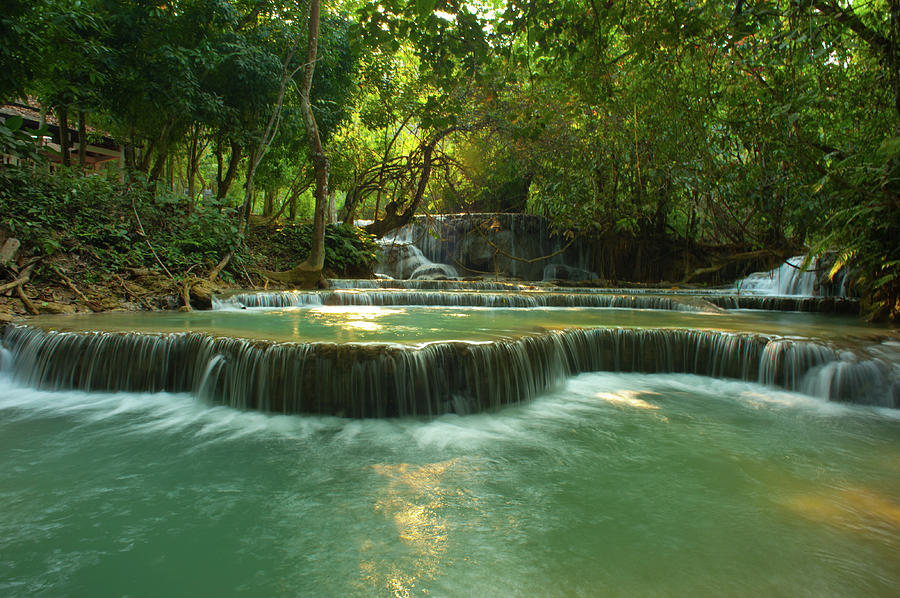 Kuang Si Waterfalls Photograph by Kooi Cia