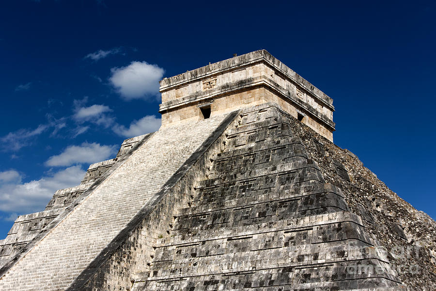 Mayan Photograph - Kukulkan Pyramid at Chichen Itza by Jannis Werner