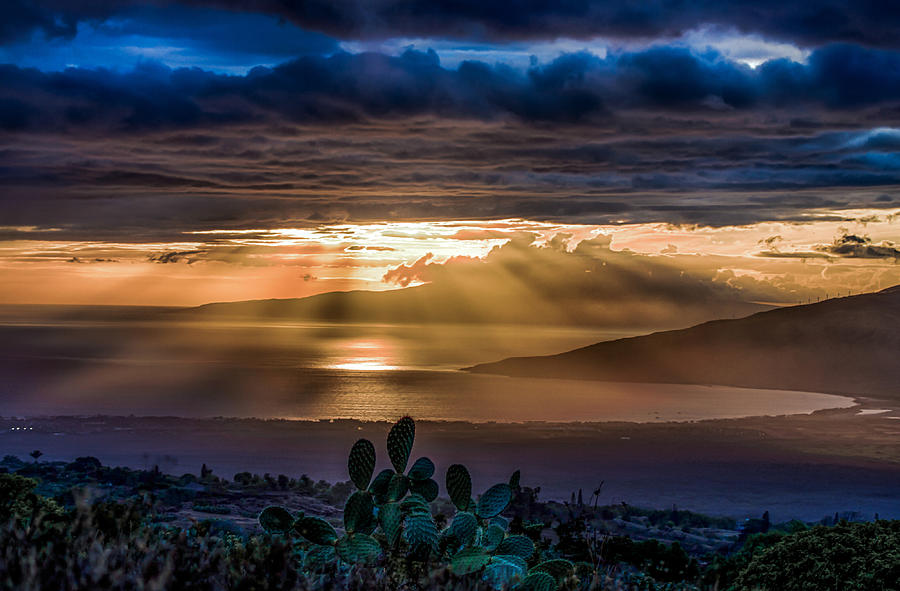 Kula Sunset 1 Photograph by Mike Neal