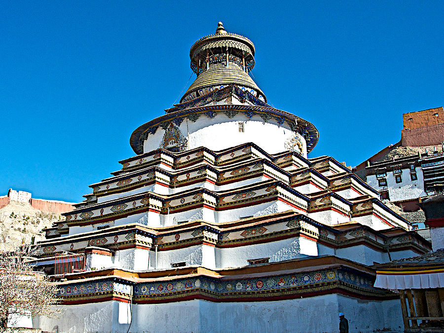 Kumbum Podang-Largest Buddhist Stupa in Tibet at Palchor Monastery in Gyantse-Tibet   Photograph by Ruth Hager