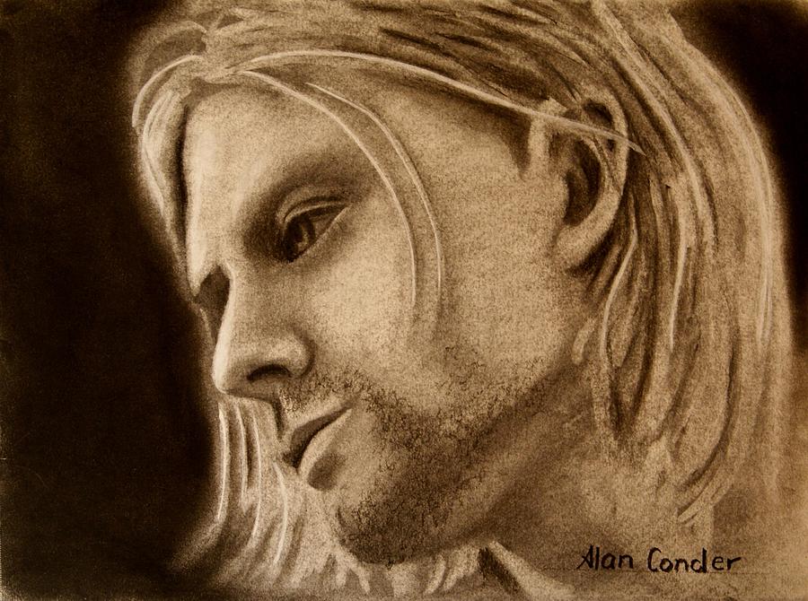 Kurt Cobain Drawing - Kurt Cobain by Alan Conder