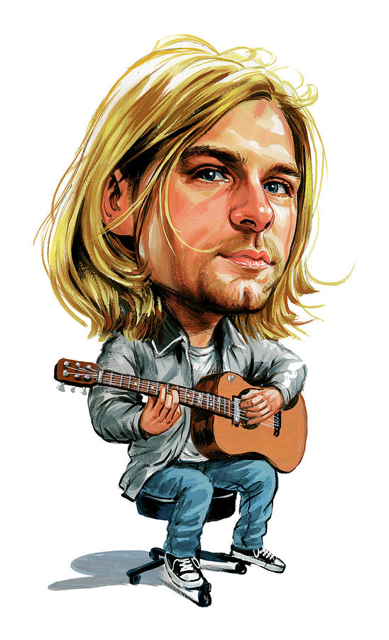 Kurt Cobain Painting by Art  