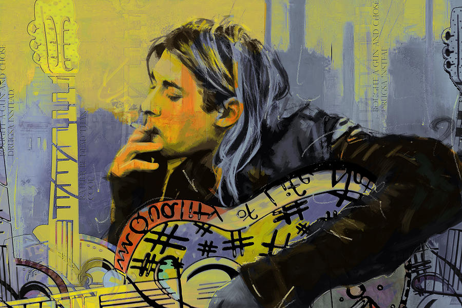 Kurt Cobain Painting by Corporate Art Task Force