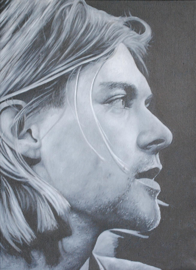 Kurt Cobain Painting by David Dunne