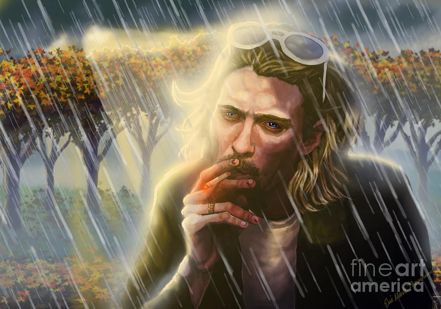 Kurt Cobain Painting - Kurt Cobain by Eric Mark Thompson