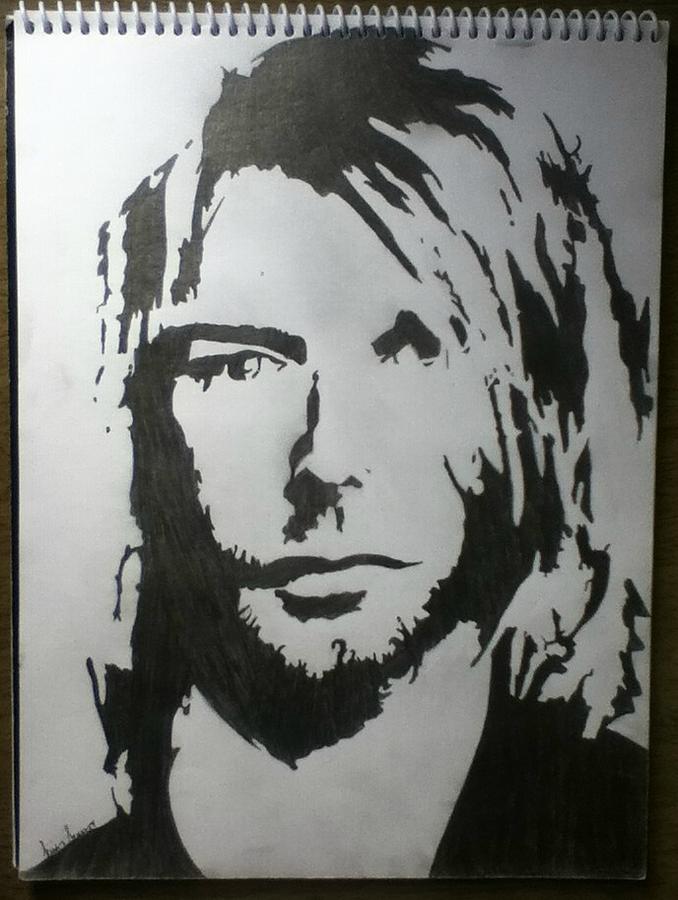 Kurt Cobain Drawing by Jennifer Jhagroo - Fine Art America