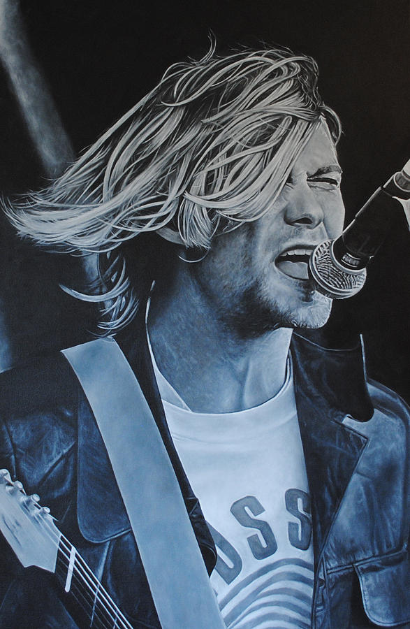 Kurt Cobain Live Painting by David Dunne