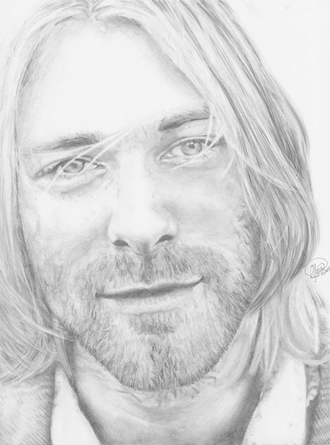 Kurt Cobain Drawing by Olivia Schiermeyer Fine Art America