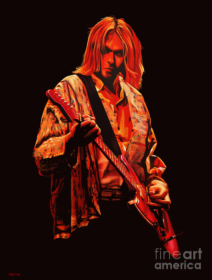 Kurt Cobain Painting - Kurt Cobain Painting by Paul Meijering