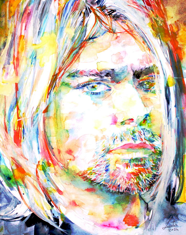 Kurt Cobain Painting - KURT COBAIN  portrait.2 by Fabrizio Cassetta