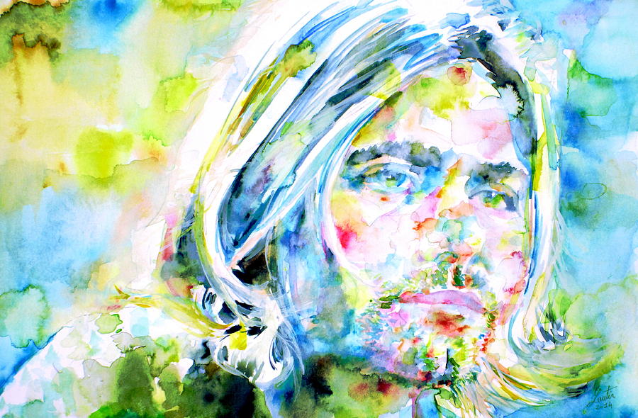 Kurt Cobain Painting - Kurt Cobain Portrait.5 by Fabrizio Cassetta