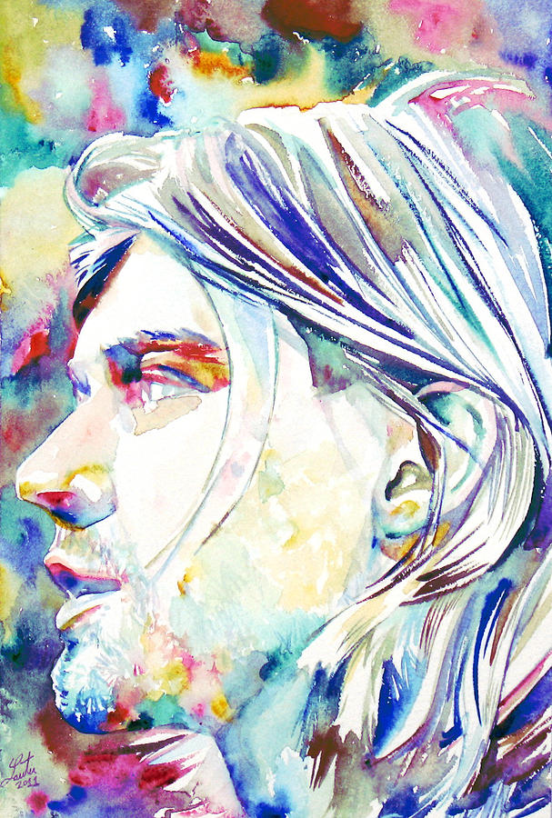 Kurt Cobain Portrait.9 Painting by Fabrizio Cassetta
