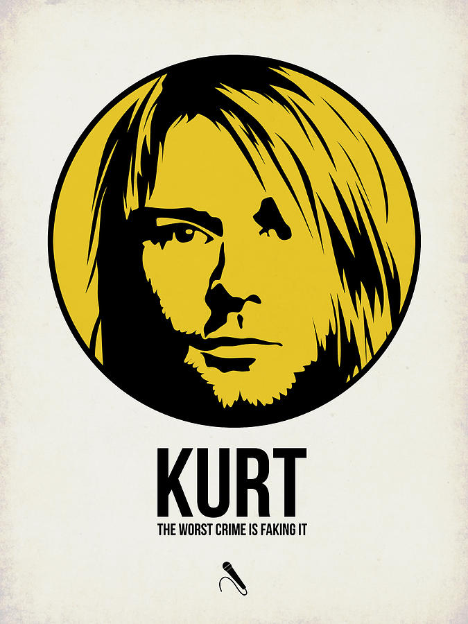 Kurt Cobain Digital Art - Kurt Poster 1 by Naxart Studio