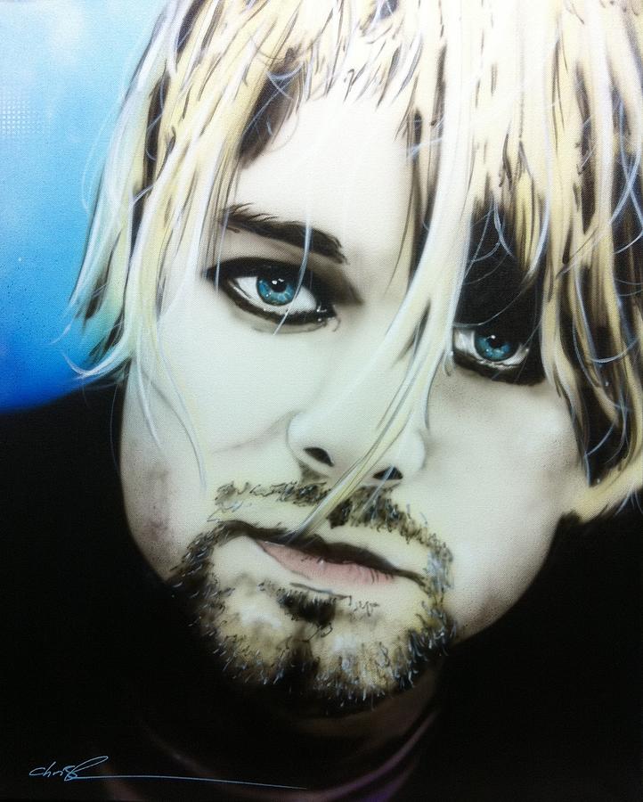 Kurt Cobain Painting - Kurt V by Christian Chapman Art