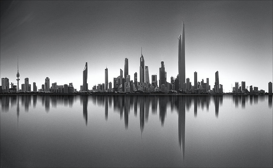 Architecture Photograph - Kuwait Skyline by Ahmed Thabet