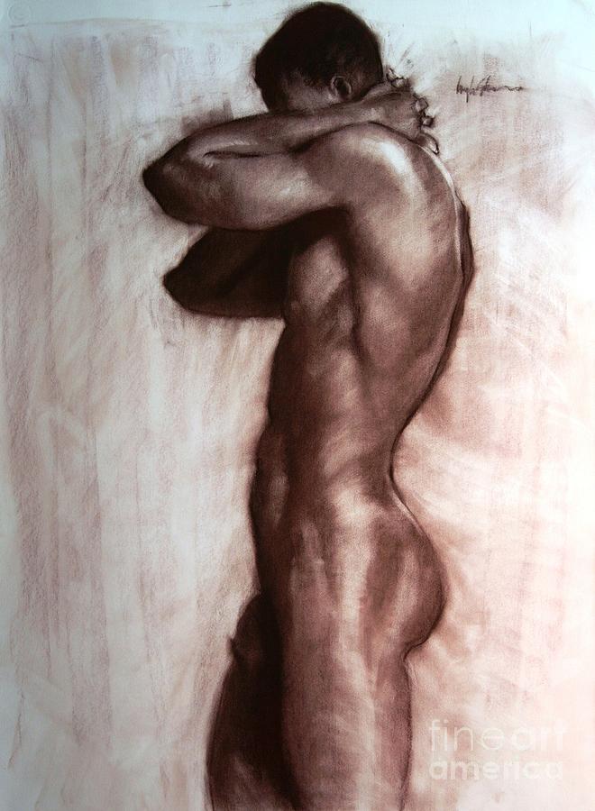 Nude Drawing - Kwanzaa Male by Doyle Shaw