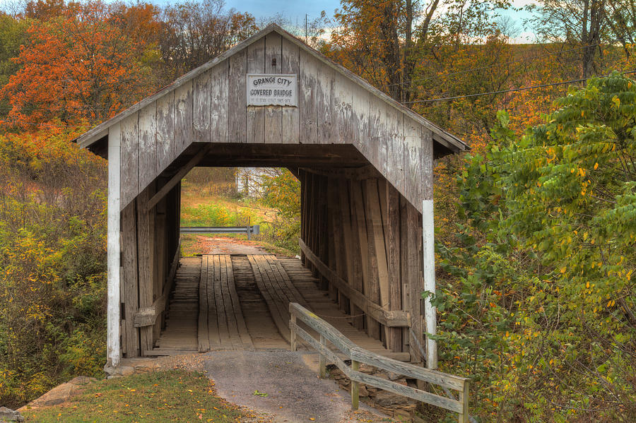 KY Hillsboro or Grange City Covered Bridge Photograph by Jack R Perry