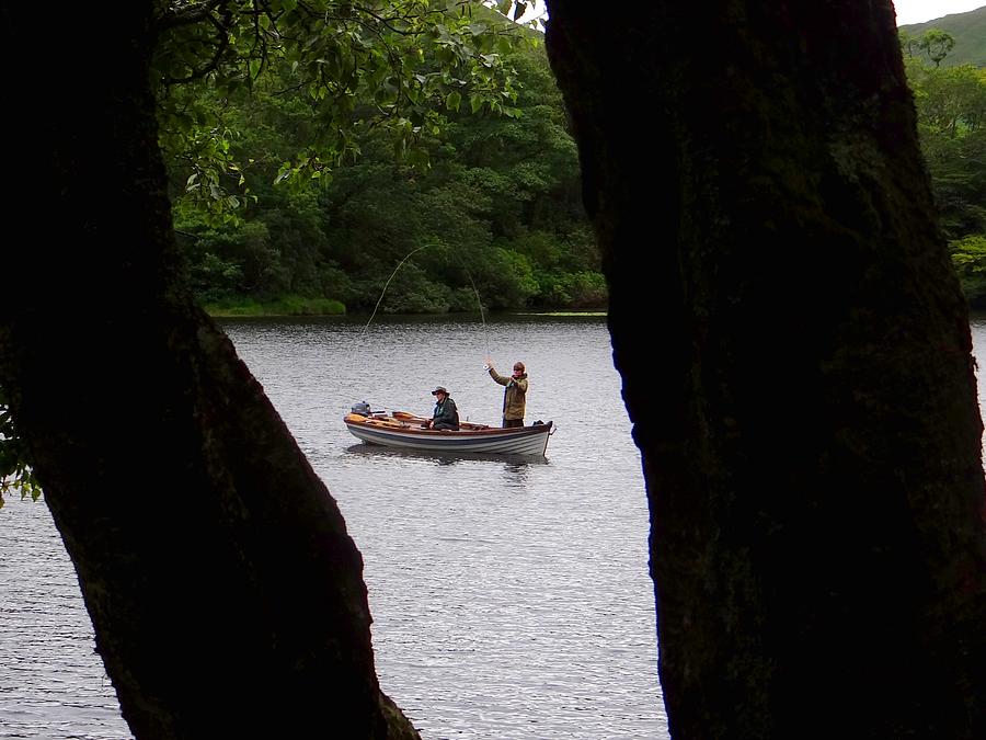 Kylemore Abbey Fishing Photograph by Keith Stokes