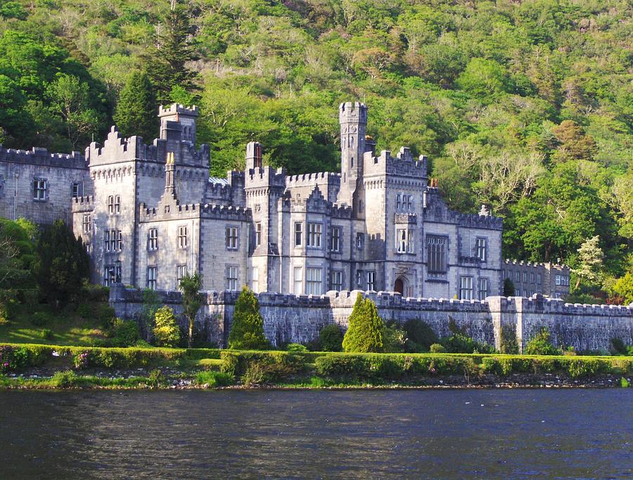 Kylemore Abbey on Kylemore Lough Photograph by Karen Kammer - Pixels