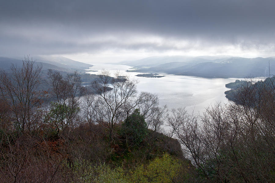 Kyles of Bute with low cloud Photograph by Gary Eason