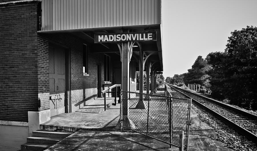 L and N Train Depot Platform in b/w Photograph by Greg Jackson