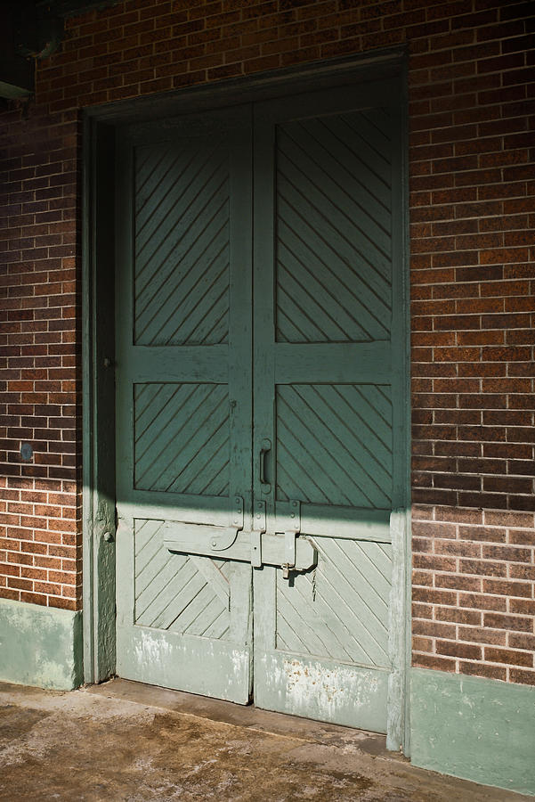 L and N Train Depot Wooden Door Photograph by Greg Jackson