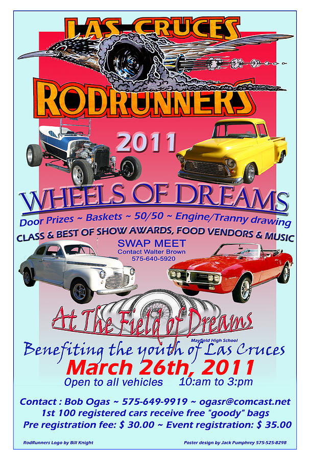 L C RodRunner Car Show Poster Photograph by Jack Pumphrey