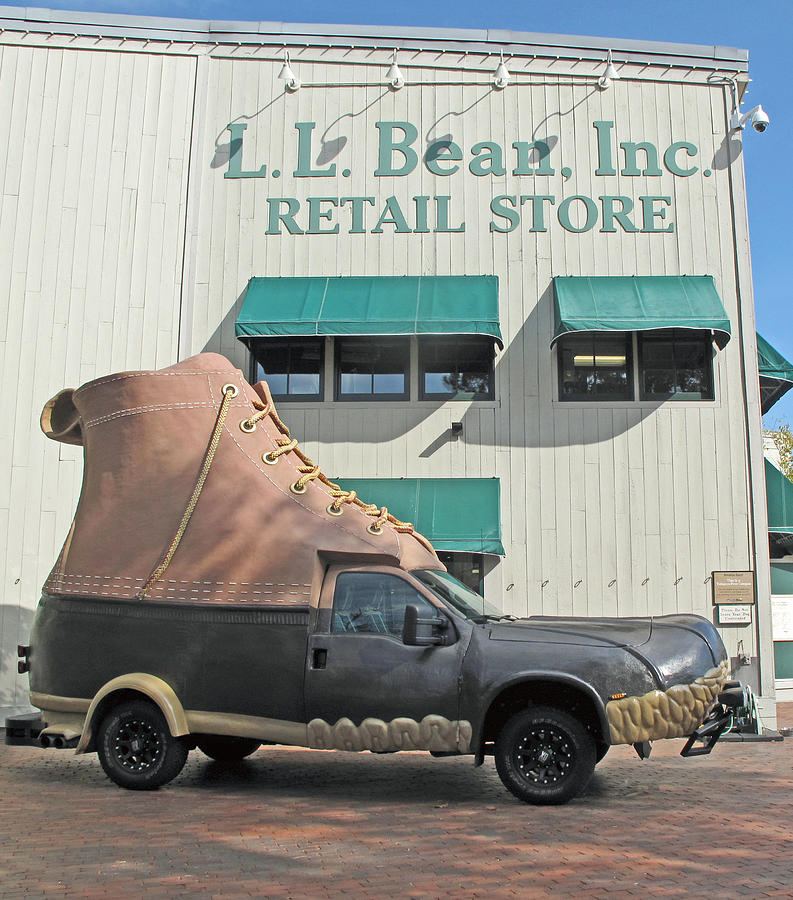 L L Bean Boot Truck Photograph by Barbara McDevitt