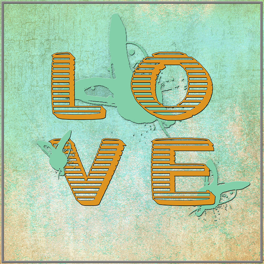 L O V E Between The Lines Digital Art by Paulette B Wright